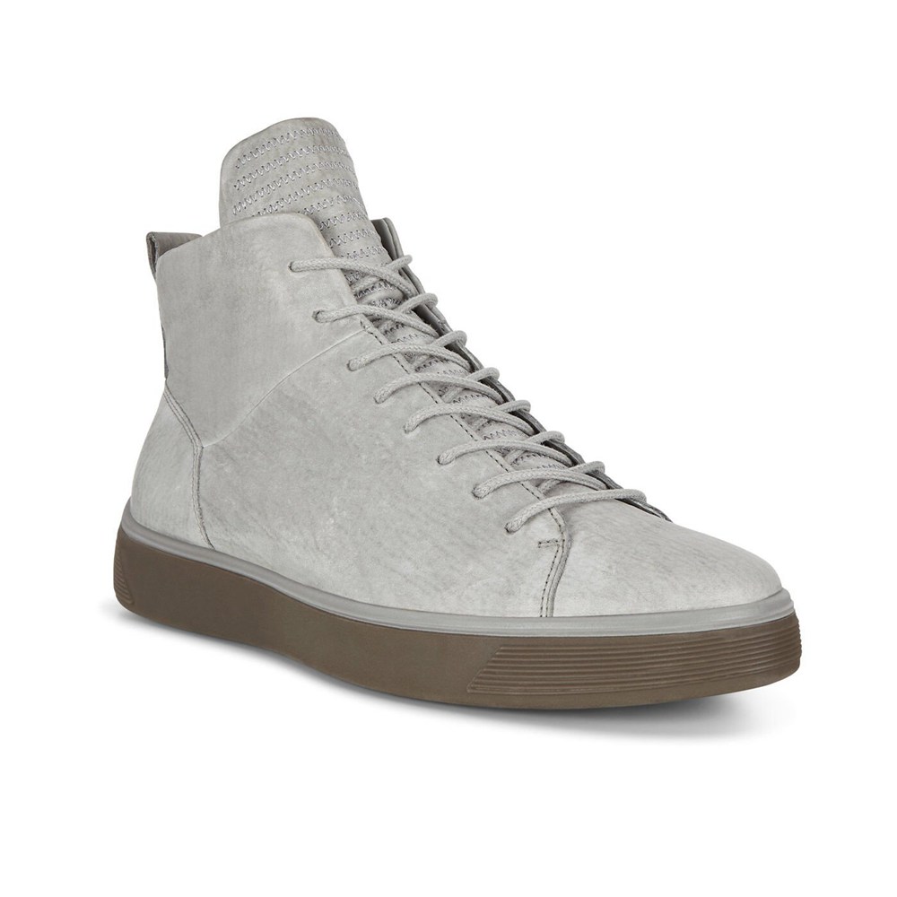 Mens Sneakers - ECCO Street Tray Boot - Grey - 3058MGCRQ